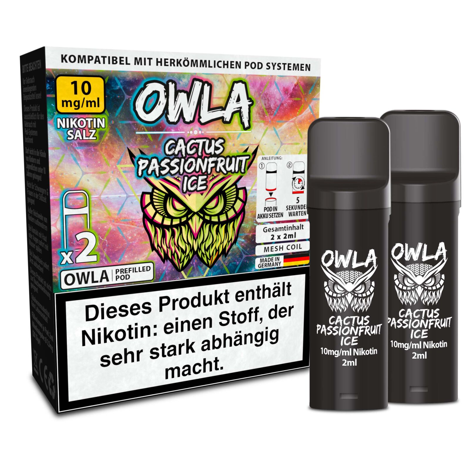 OWLA Pod - Cactus Passionfruit Ice (2er Pods) 10mg