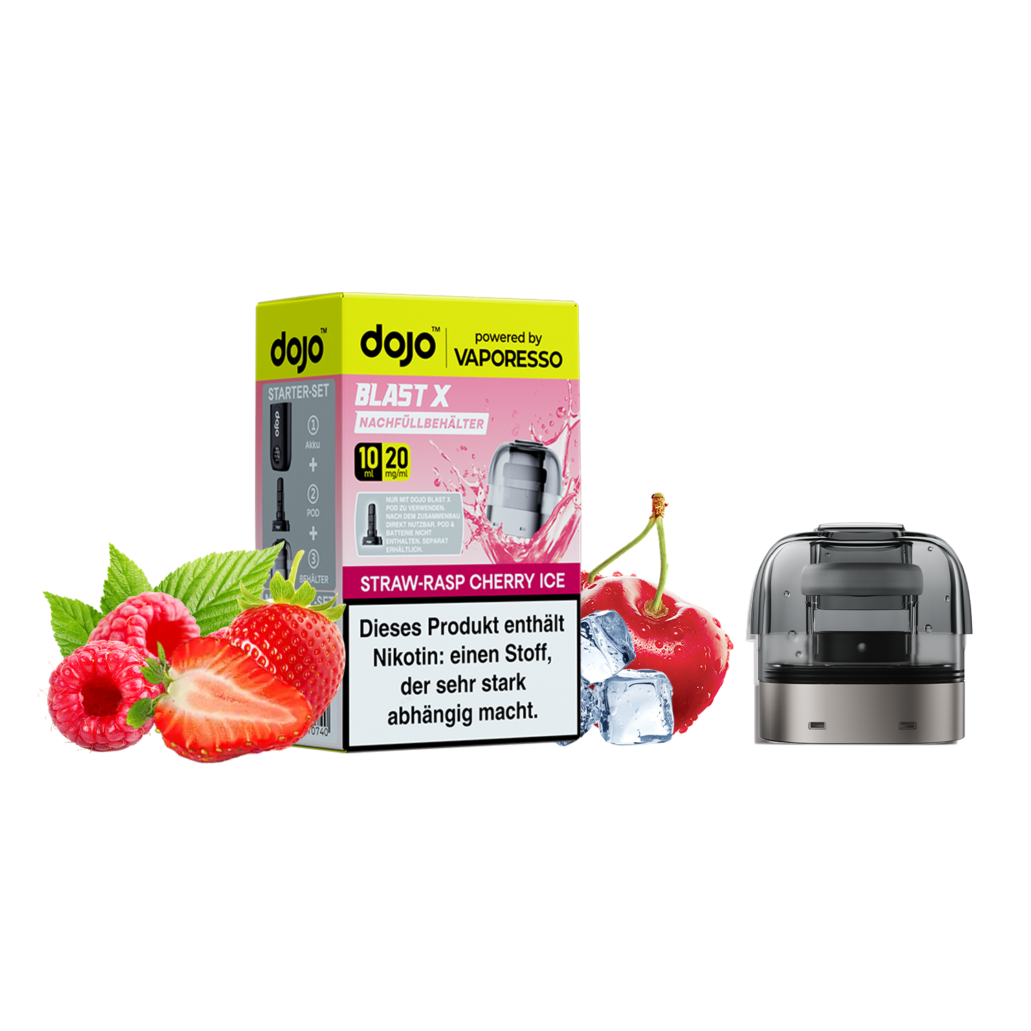 Dojo Blast X - Strawberry Raspberry Cherry Ice