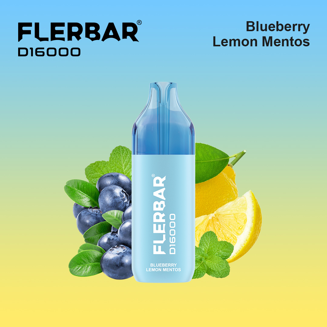 Flerbar D16000 - Blueberry Lemon Mentos - 2ml + 10ml