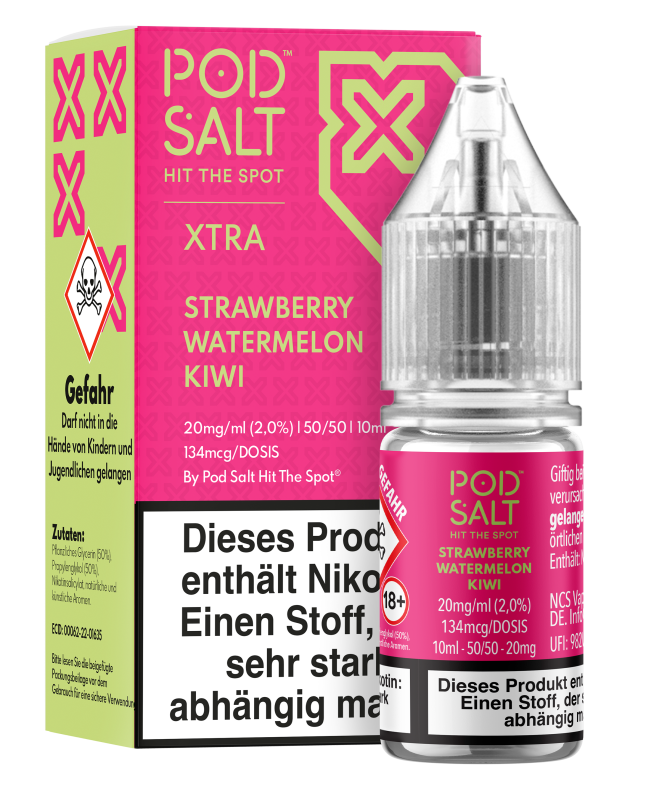 Pod Salt Xtra - Strawberry Watermelon Kiwi Pod Salt Xtra - Strawberry Watermelon Kiwi