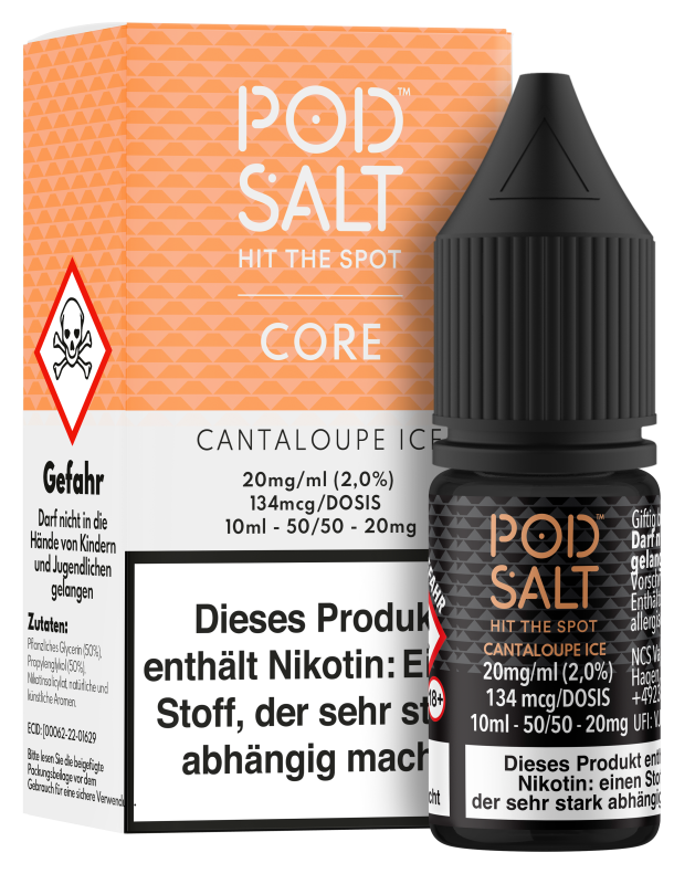 Pod Salt Core - Cantaloupe Ice Pod Salt Core - Cantaloupe Ice