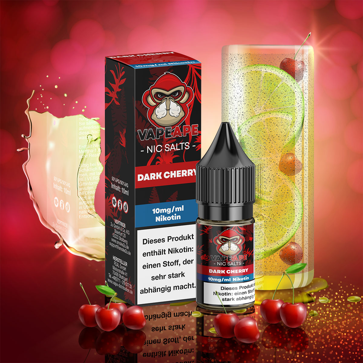 VapeApe Liquid - Dark Cherry VapeApe Liquid - Dark Cherry