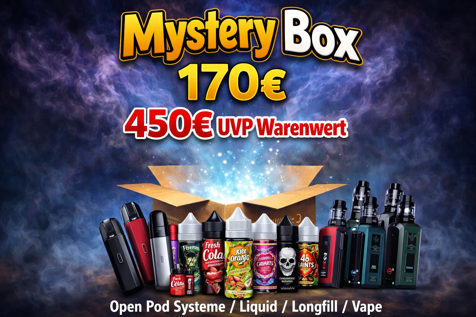 MYSTERY BOX 170€ - 450€ WARENWERT! 