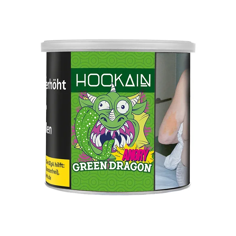 Hookain Shisha Tabak - Angry Green Dragon (200g)
