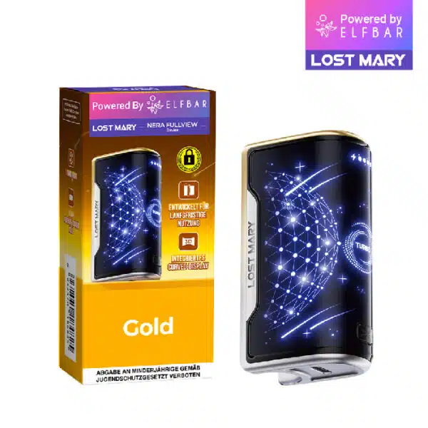 Lost Mary NERA 15K - Fullview Device - Gold