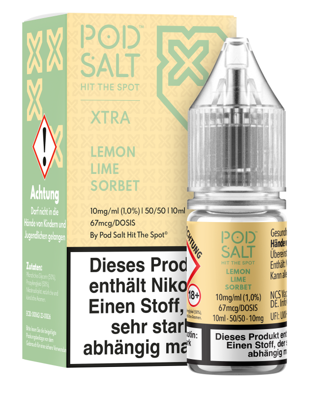 Pod Salt Xtra - Lemon Lime Sorbet Pod Salt Xtra - Lemon Lime Sorbet