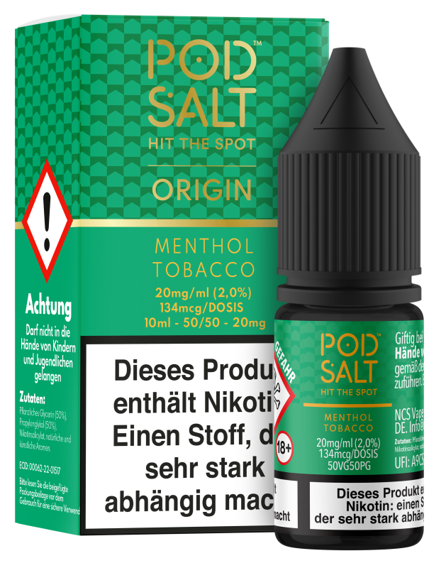 Pod Salt Origin - Menthol Tobacco Pod Salt Origin - Menthol Tobacco