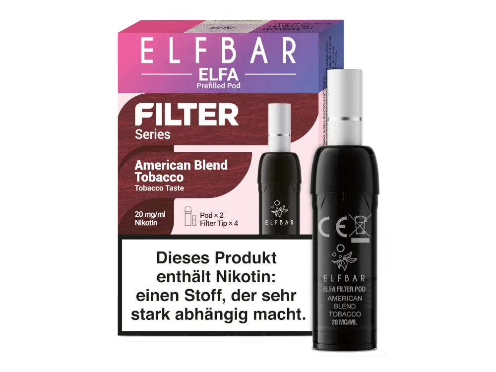 Elfa Pod Filter Series - American Blend Tobacco