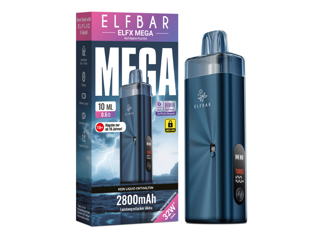 Elfbar Elfx Mega - Dunkleblau