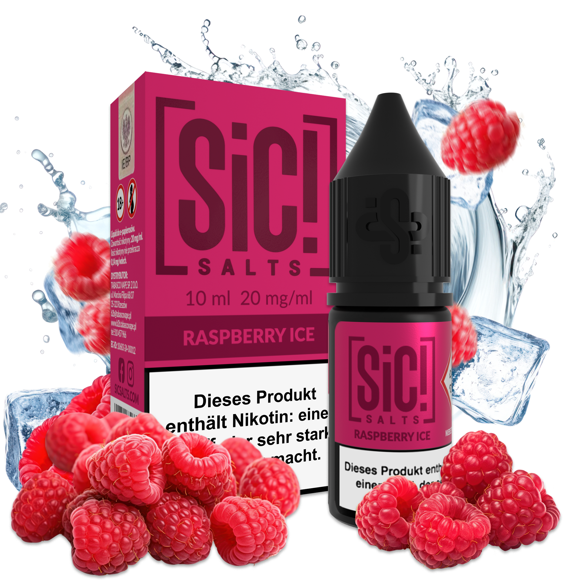 SIC! Salts Liquid - Raspberry Ice SIC! Salts Liquid - Raspberry Ice
