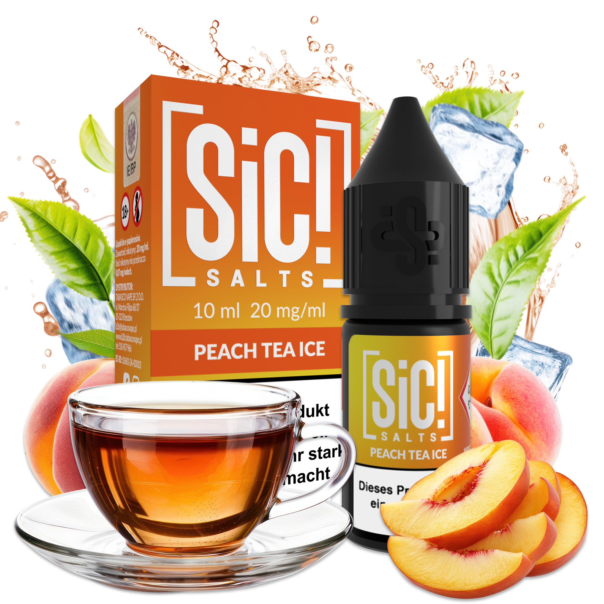 SIC! Salts Liquid - Peach Tea Ice SIC! Salts Liquid - Peach Tea Ice