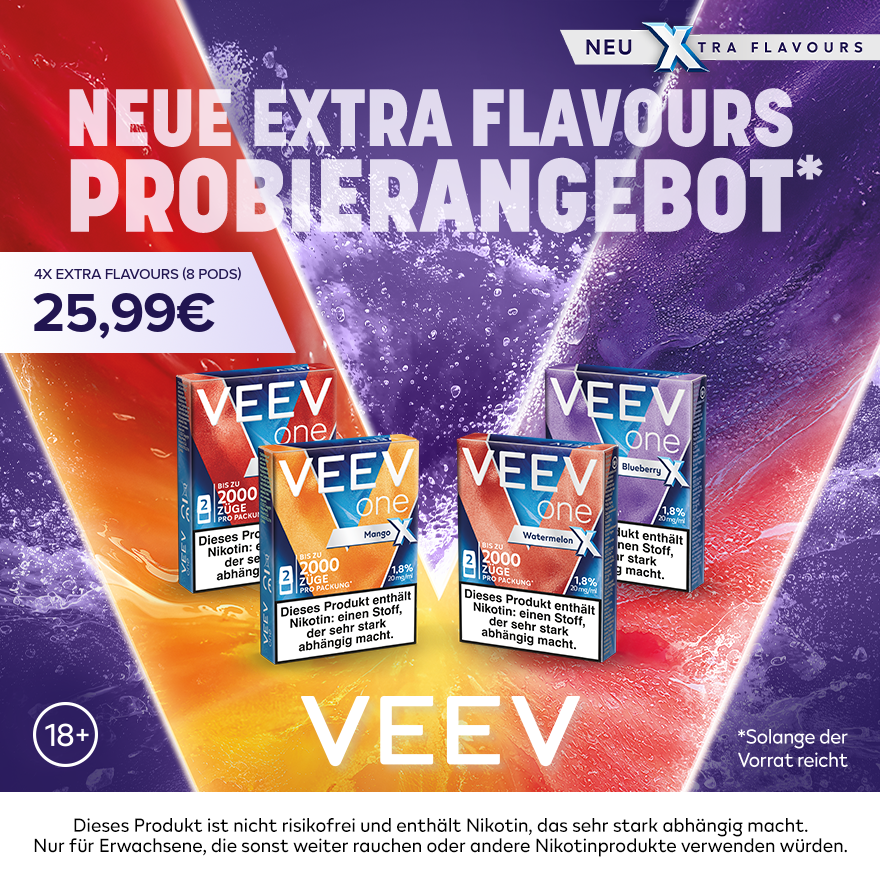VEEV ONE X PROBIERANGEBOT - 8 Pods