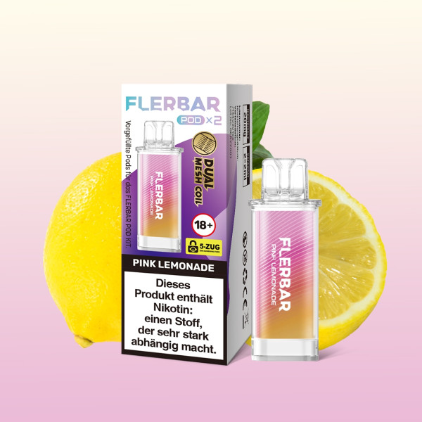 Flerbar POD (2stk) - Pink Lemonade Flerbar POD (2stk) - Pink Lemonade
