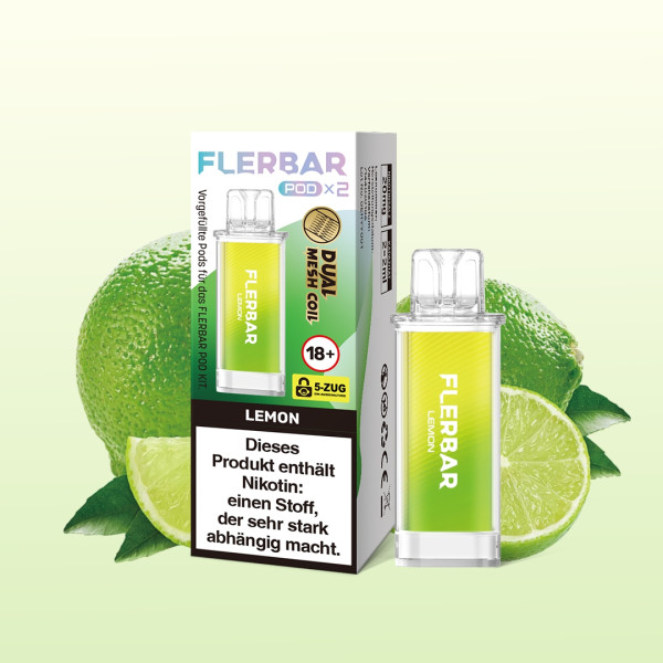 Flerbar POD (2stk) - Lemon Flerbar POD (2stk) - Lemon