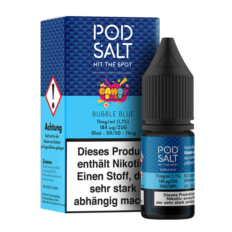 Pod Salt Fusion - Bubble Blue Pod Salt Fusion - Bubble Blue