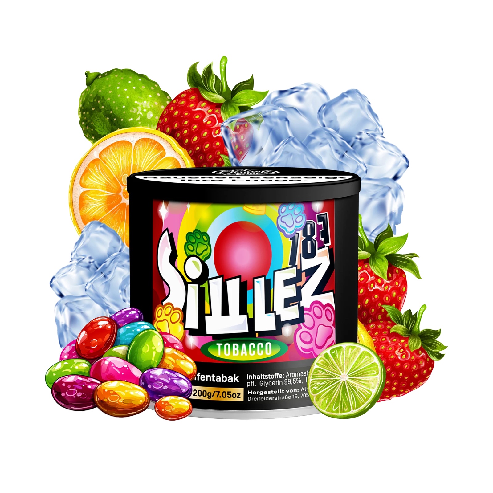 187 Shisha Tabak (200g) - Skittlez