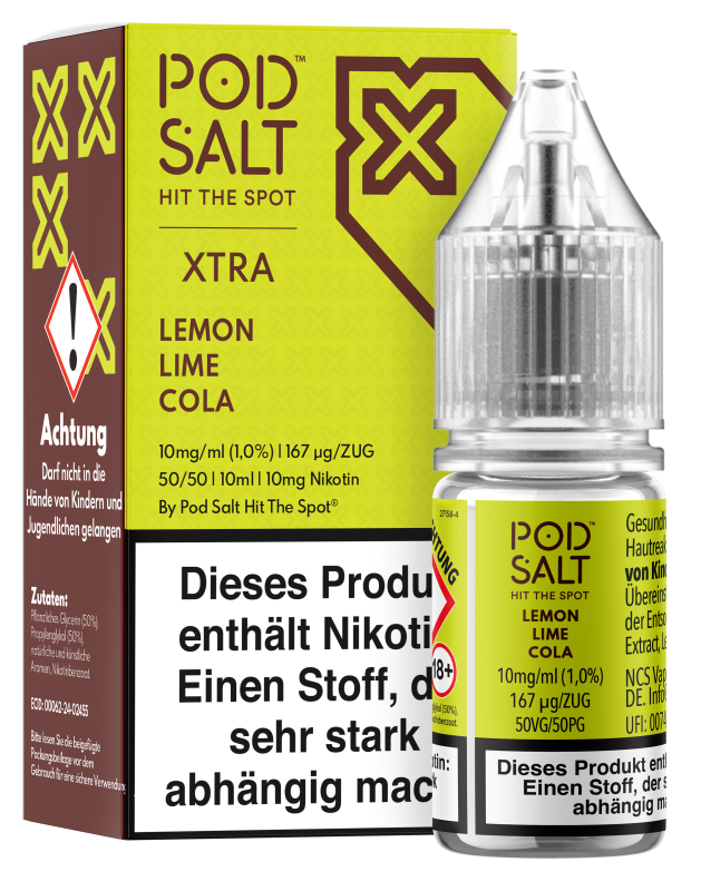 Pod Salt Xtra - Lemon Lime Cola Pod Salt Xtra - Lemon Lime Cola