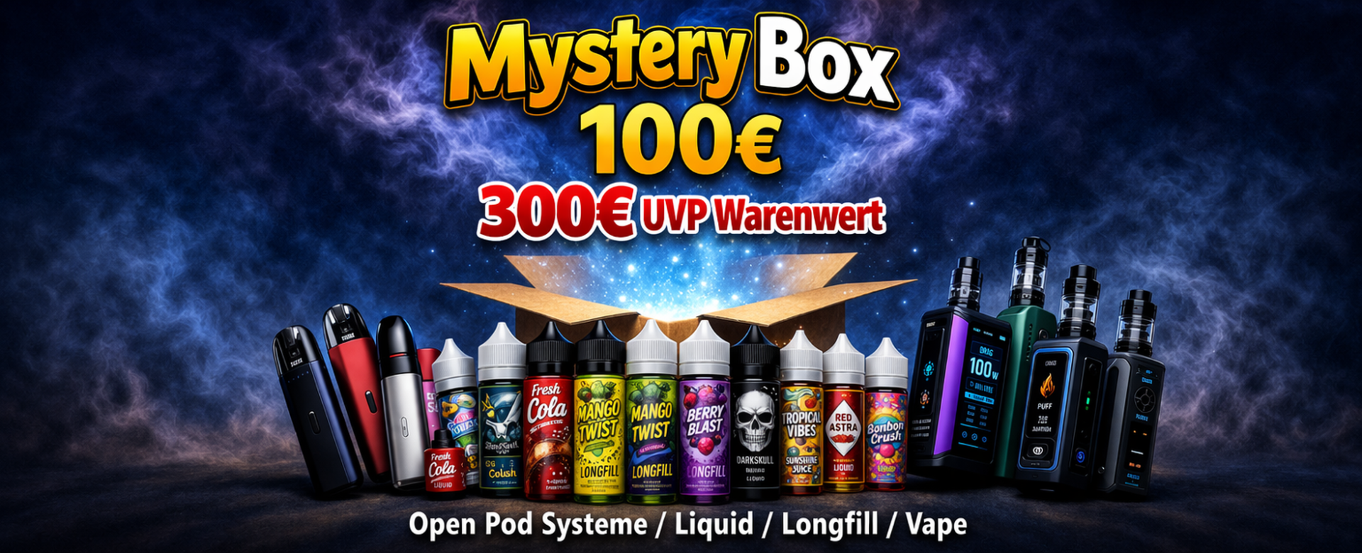 MYSTERY BOX 100€ - 300€ WARENWERT