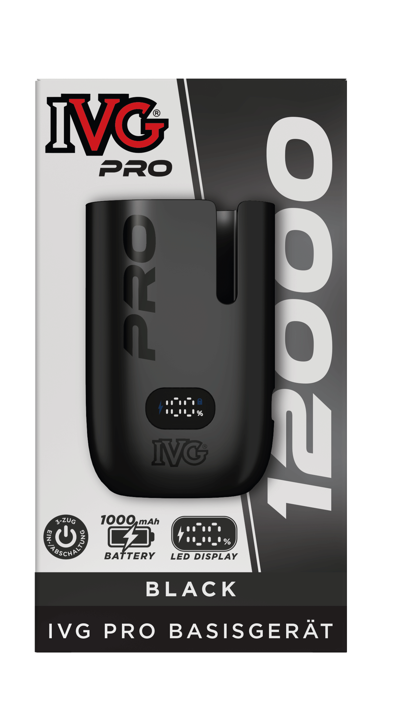 IVG Pro 12000 Device - Black IVG Pro 12000 Device - Black