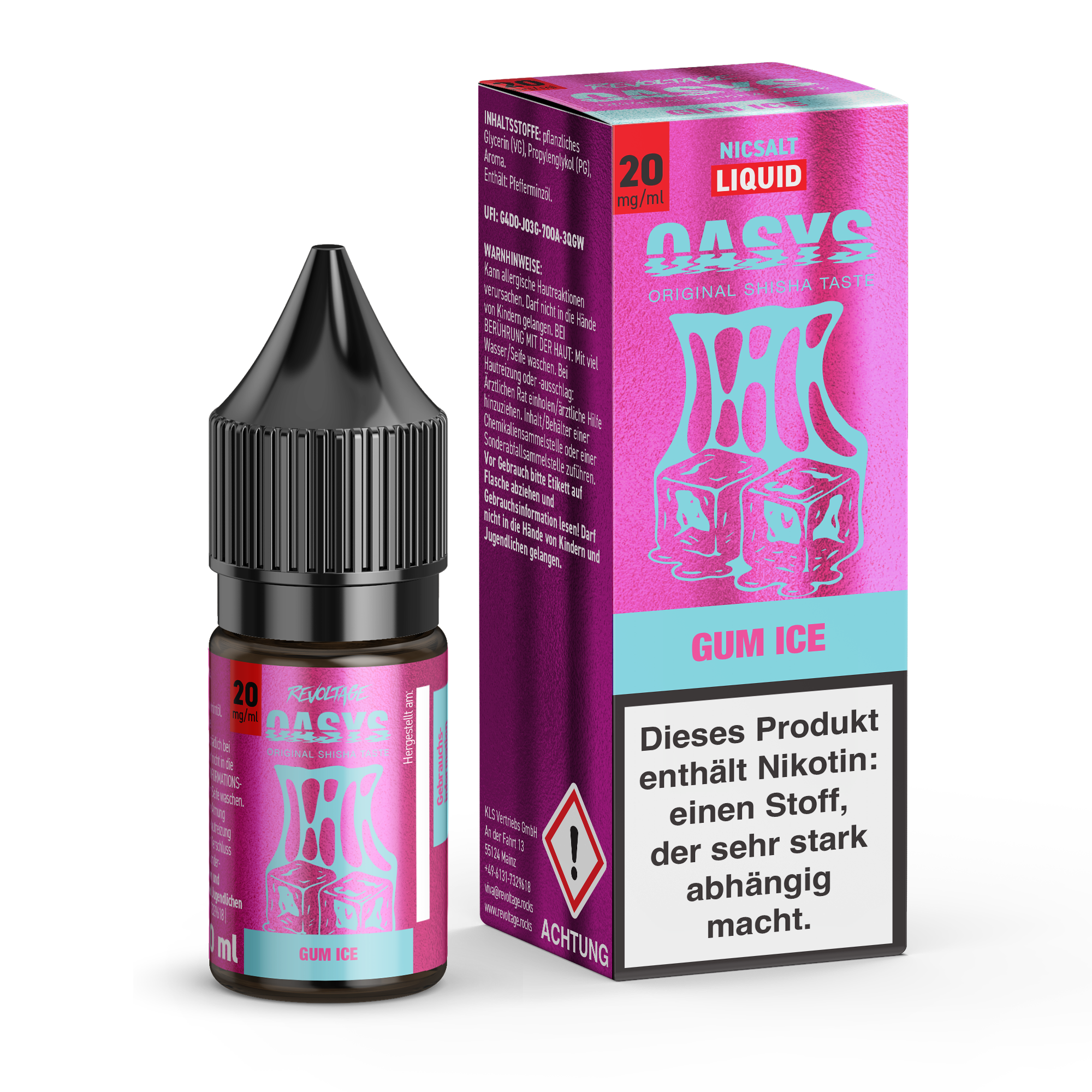 Revoltage OASYS E-Liquid - Gum Ice Revoltage OASYS E-Liquid - Gum Ice