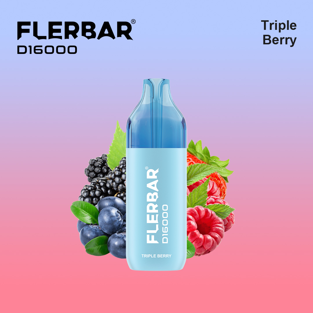 Flerbar D16000 - Triple Berry - 2ml + 10ml