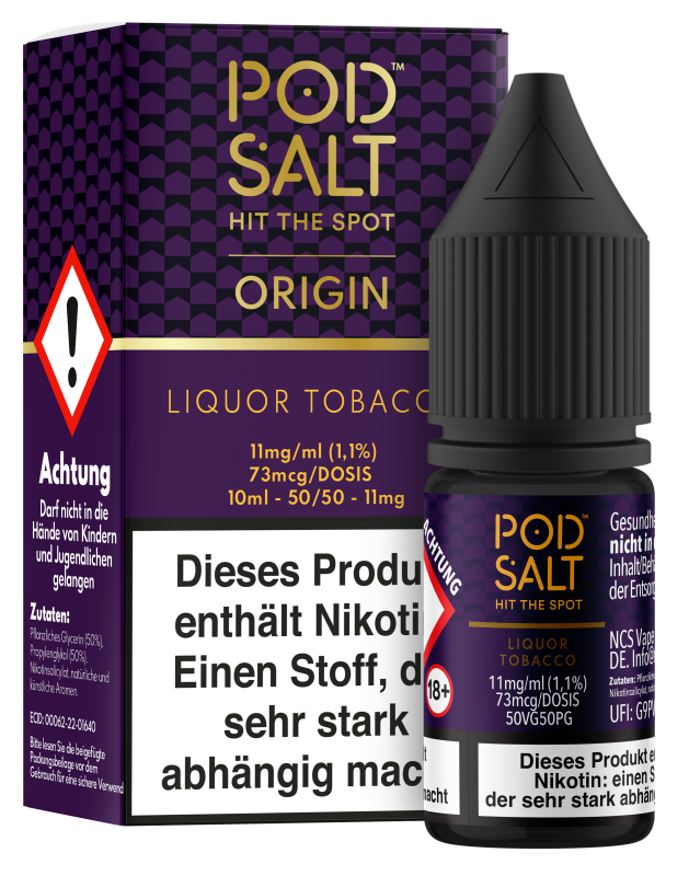 Pod Salt Origin - Liqour Tobacco Pod Salt Origin - Liqour Tobacco