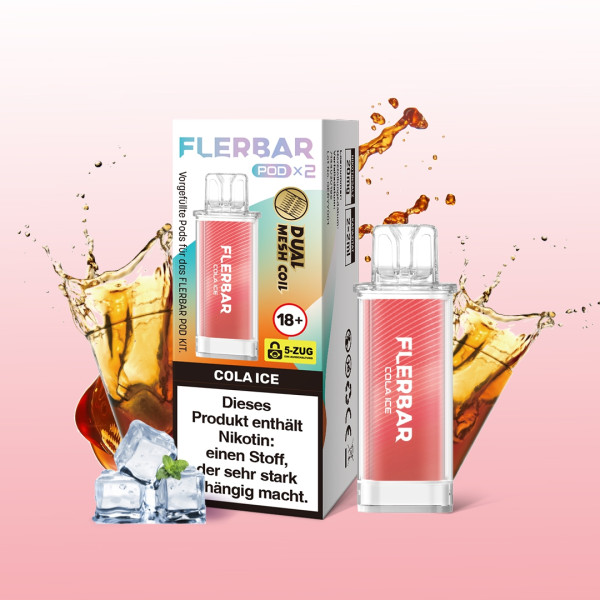 Flerbar POD (2stk) - Cola Ice Flerbar POD (2stk) - Cola Ice