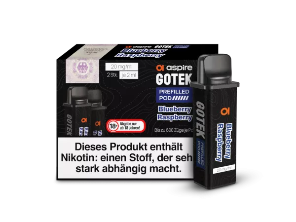 Aspire GoTek X POD (2stk) - Blueberry Raspberry