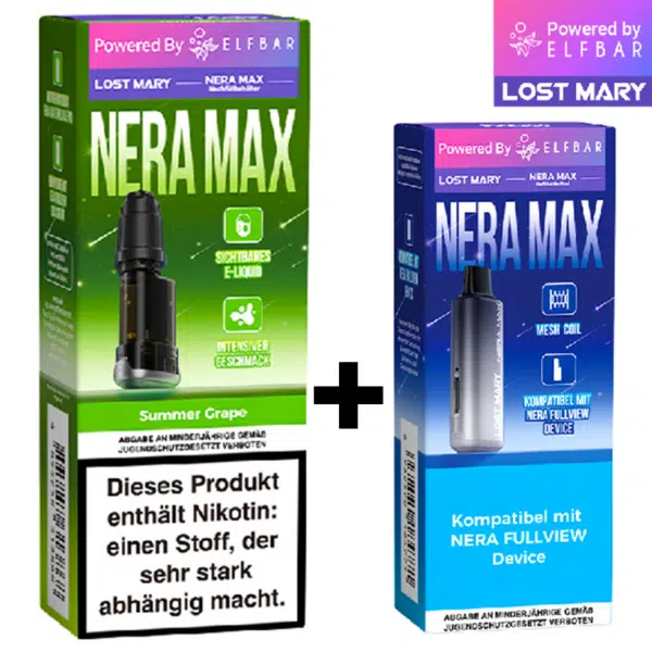Lost Mary NERA 15K - 10ml Pod + Refill Package - Summer Grape