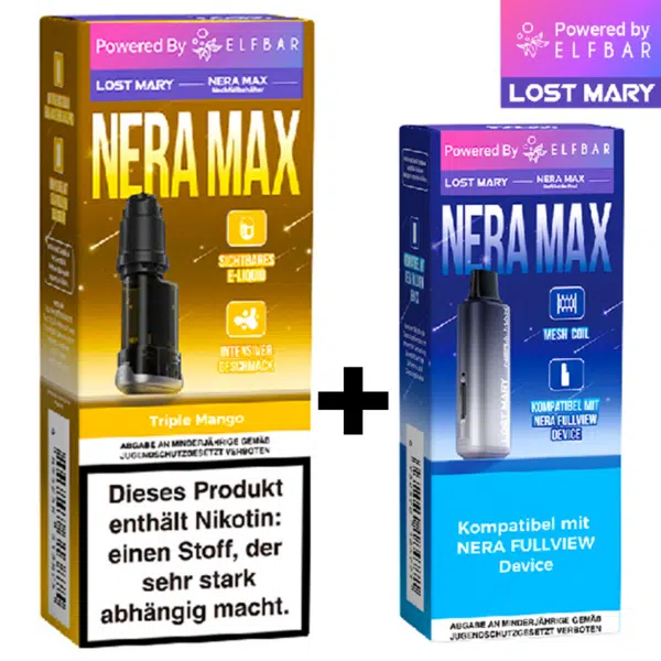 Lost Mary NERA 15K - 10ml Pod + Refill Package - Triple Mango