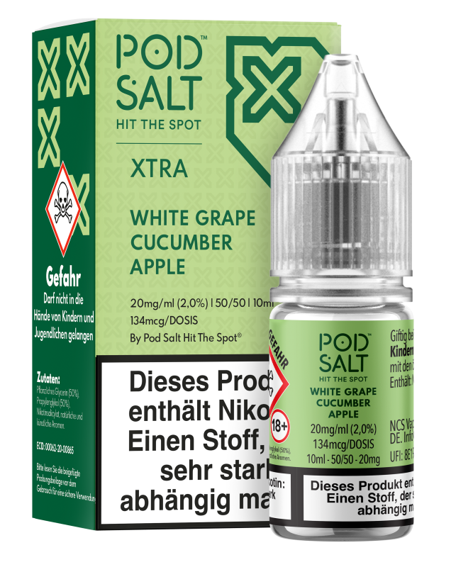 Pod Salt Xtra - White Grape Cucumber Pod Salt Xtra - White Grape Cucumber