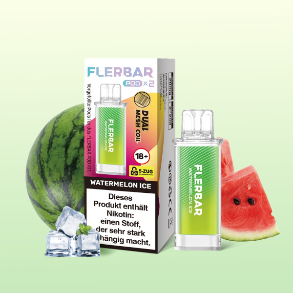 Flerbar POD (2stk) - Watermelon Ice Flerbar POD (2stk) - Watermelon Ice