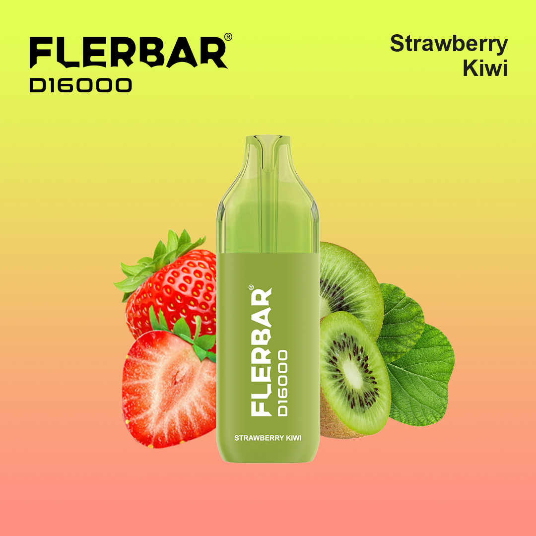 Flerbar D16000 - Strawberry Kiwi - 2ml + 10ml