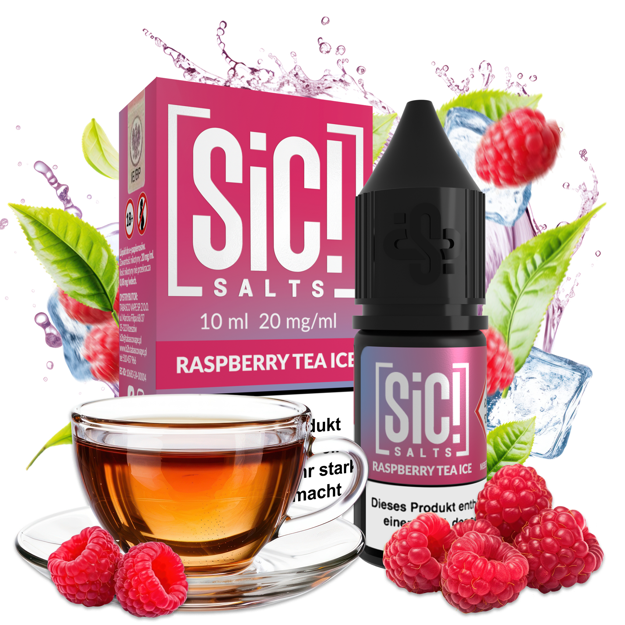 SIC! Salts Liquid - Raspberry Tea Ice SIC! Salts Liquid - Raspberry Tea Ice