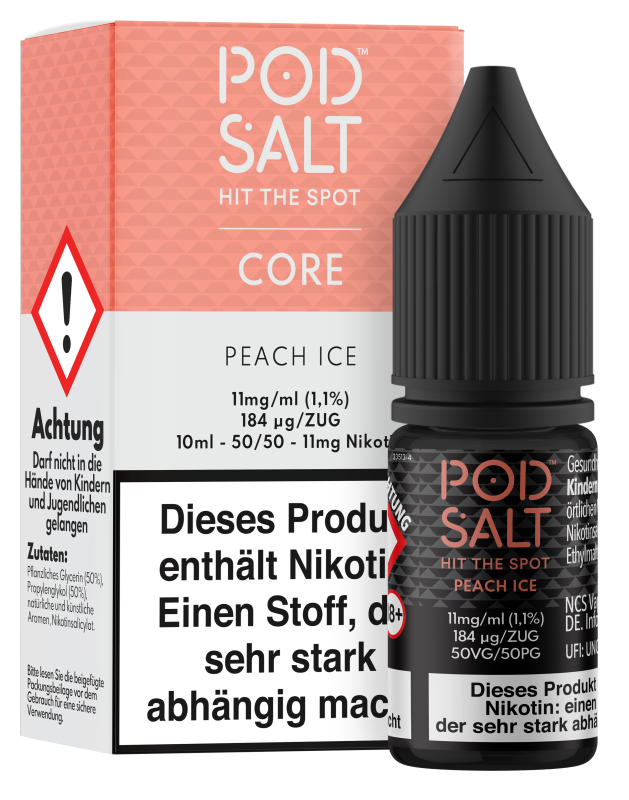 Pod Salt Core - Peach Ice Pod Salt Core - Peach Ice