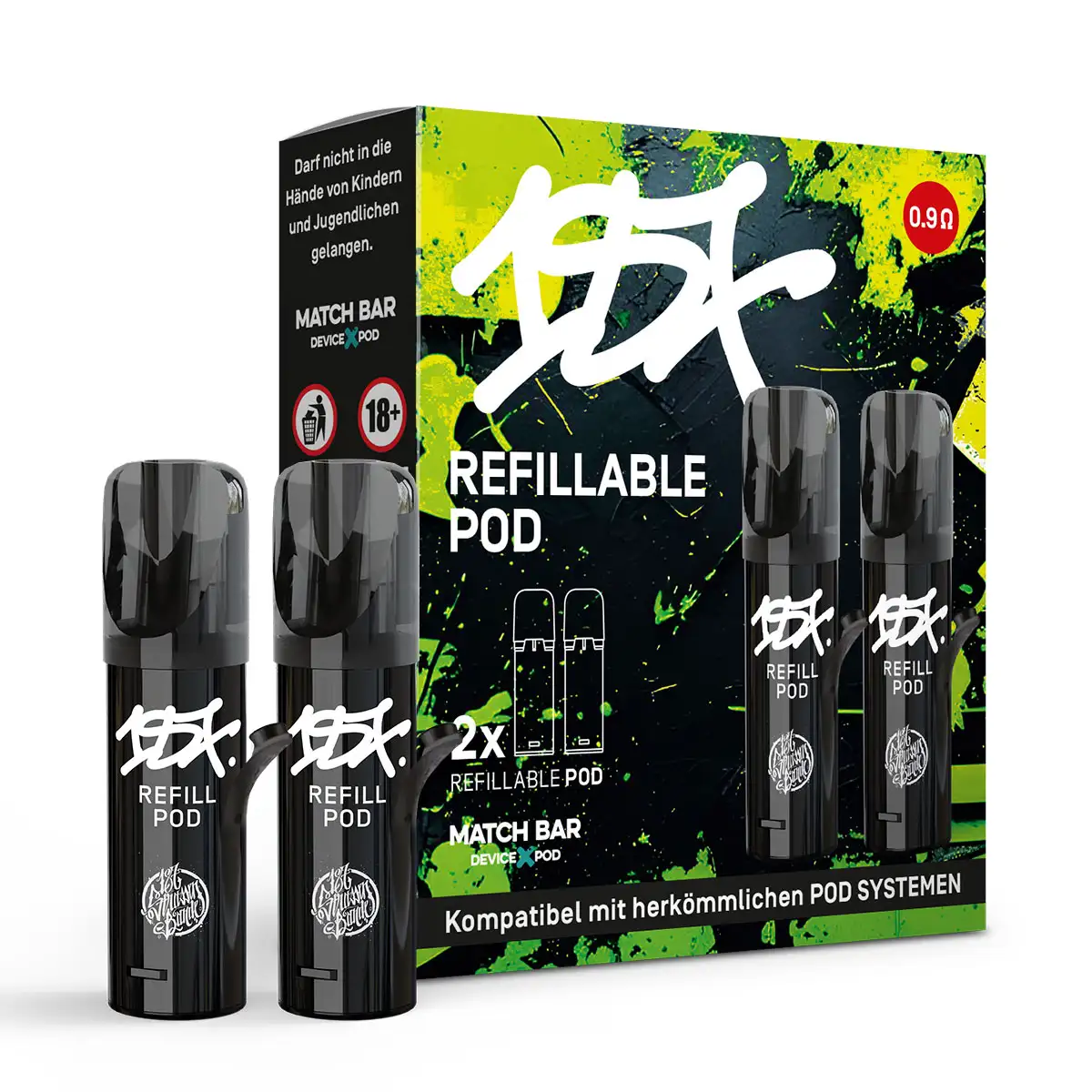 187 Refill Pod 0,9 Ohm 187 Refill Pod 0,9 Ohm