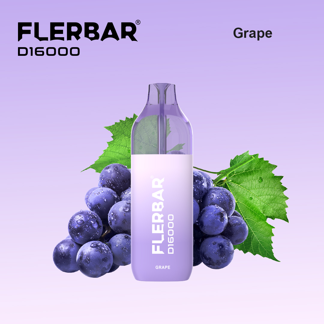 Flerbar D16000 - Grape - 2ml + 10m