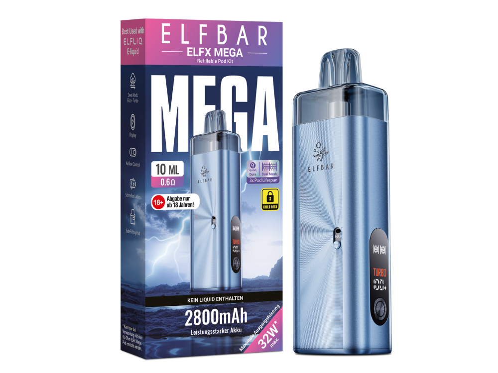 Elfbar Elfx Mega - Hellblau