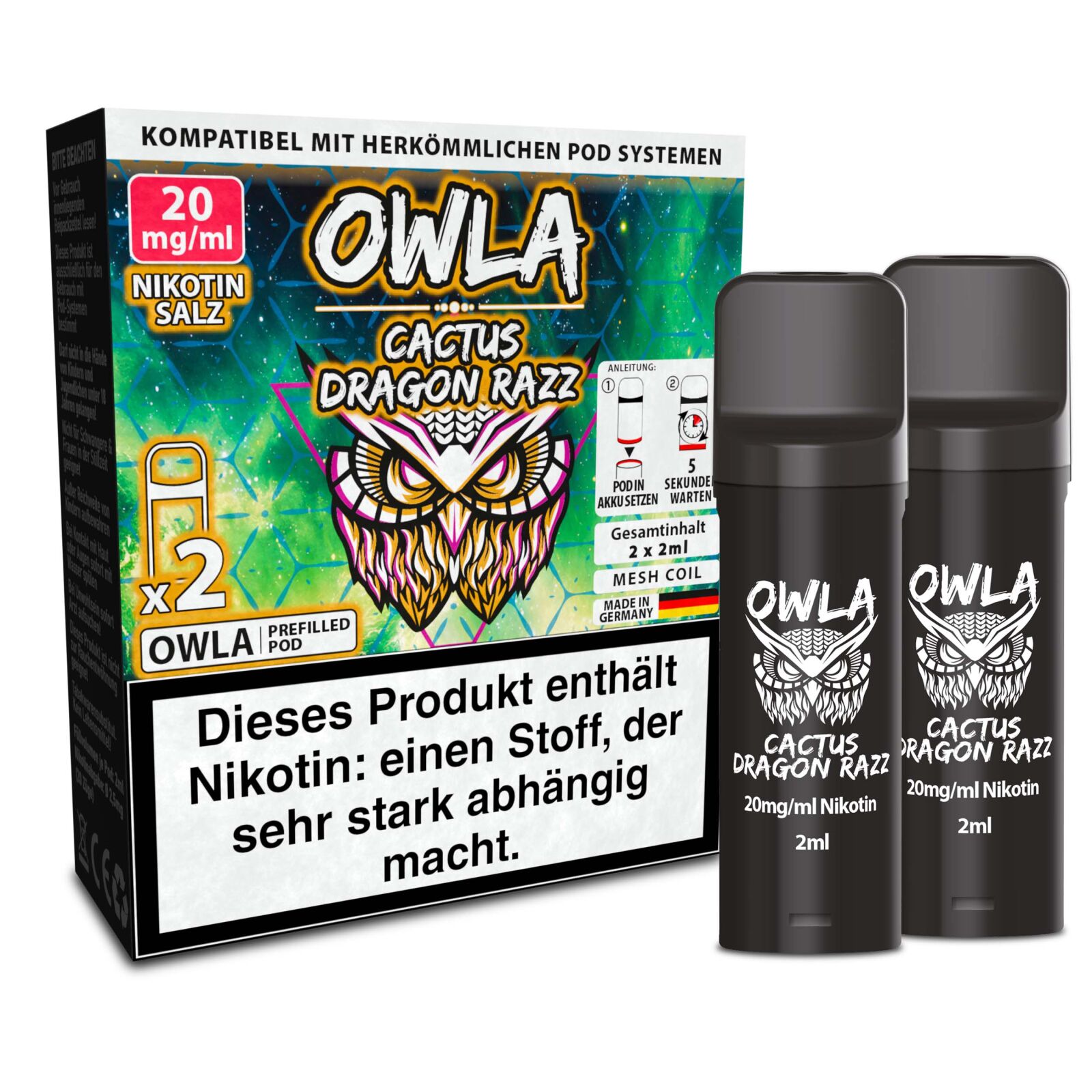 OWLA Pod - Cactus Dragon Razz (2er Pods)