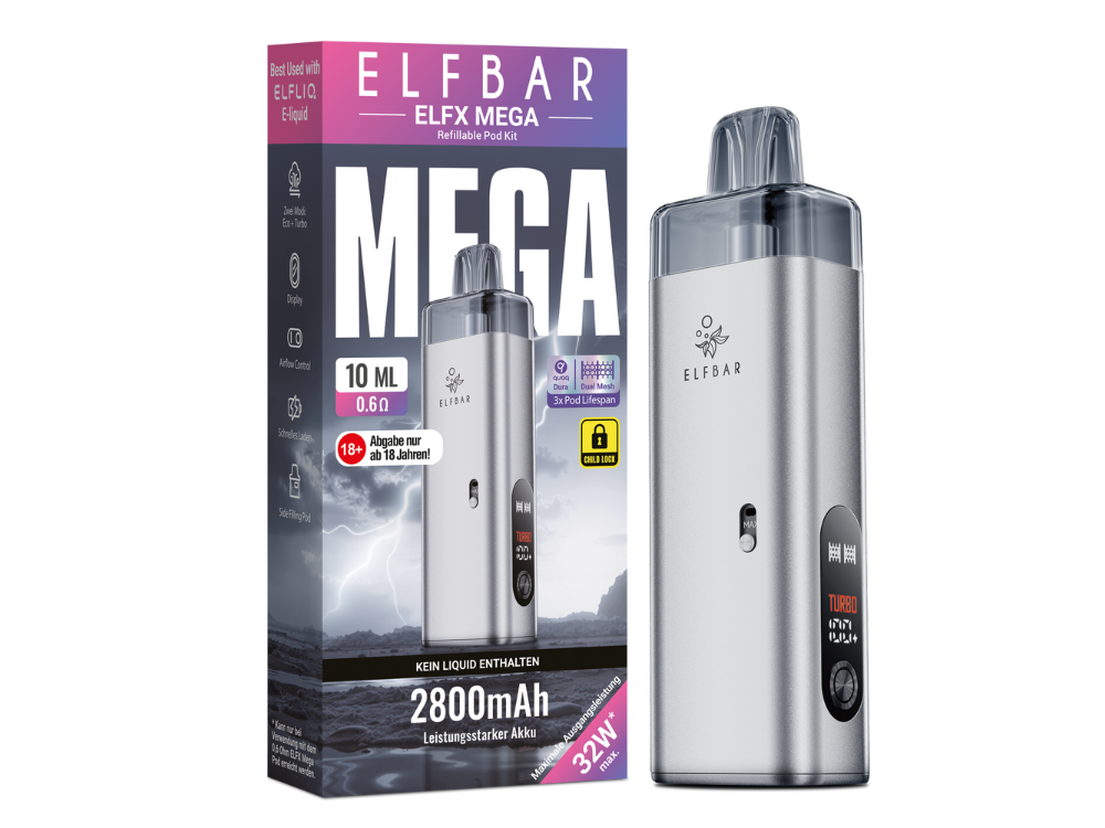 Elfbar Elfx Mega - Silber