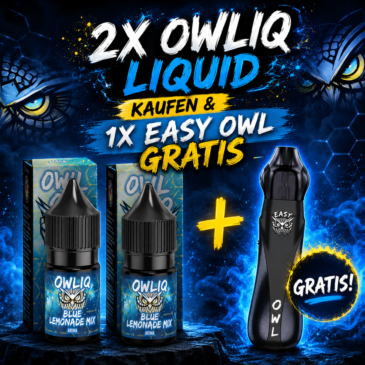 OWL Aktion: 2x OWLIQ + Gratis 1x Easy OWL Pod Kit