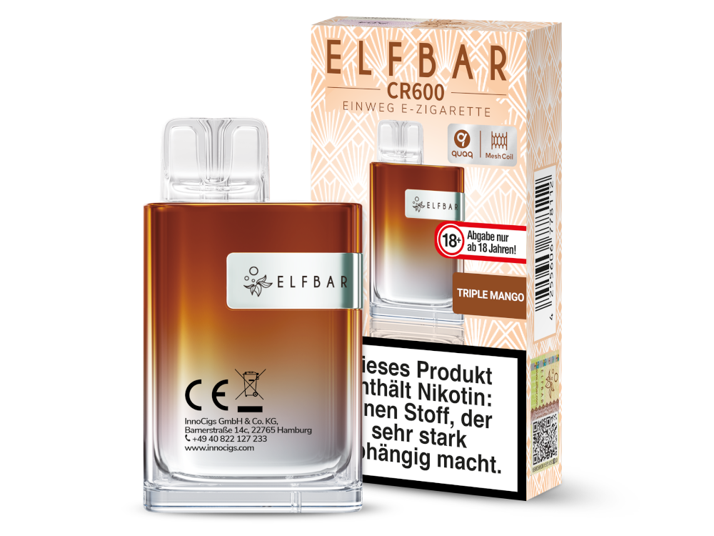 ELF BAR CR600 - Triple Mango ELF BAR CR600 - Triple Mango