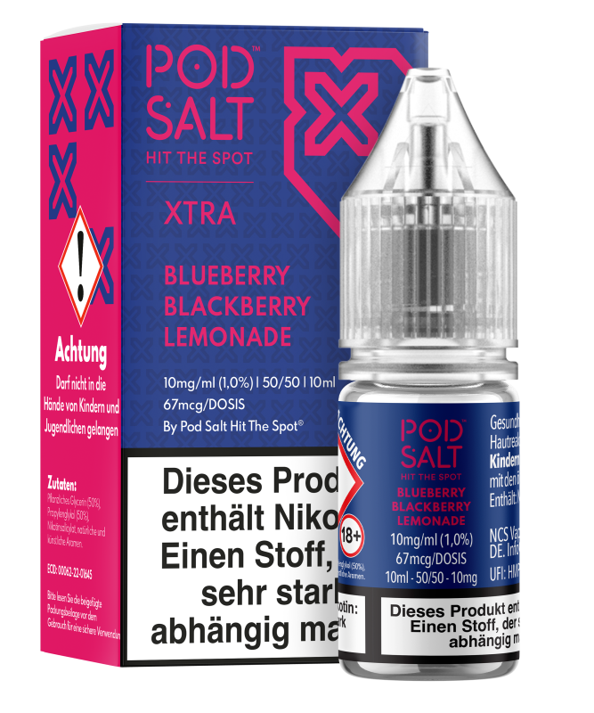 Pod Salt Xtra - Blueberry Blackberry Lemonade Pod Salt Xtra - Blueberry Blackberry Lemonade