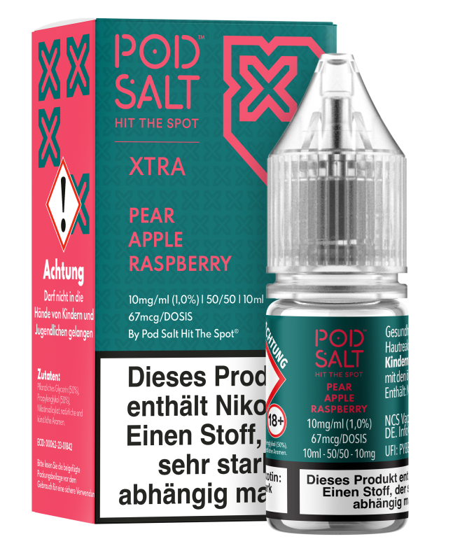 Pod Salt Xtra - Pear Apple Raspberry Pod Salt Xtra - Pear Apple Raspberry