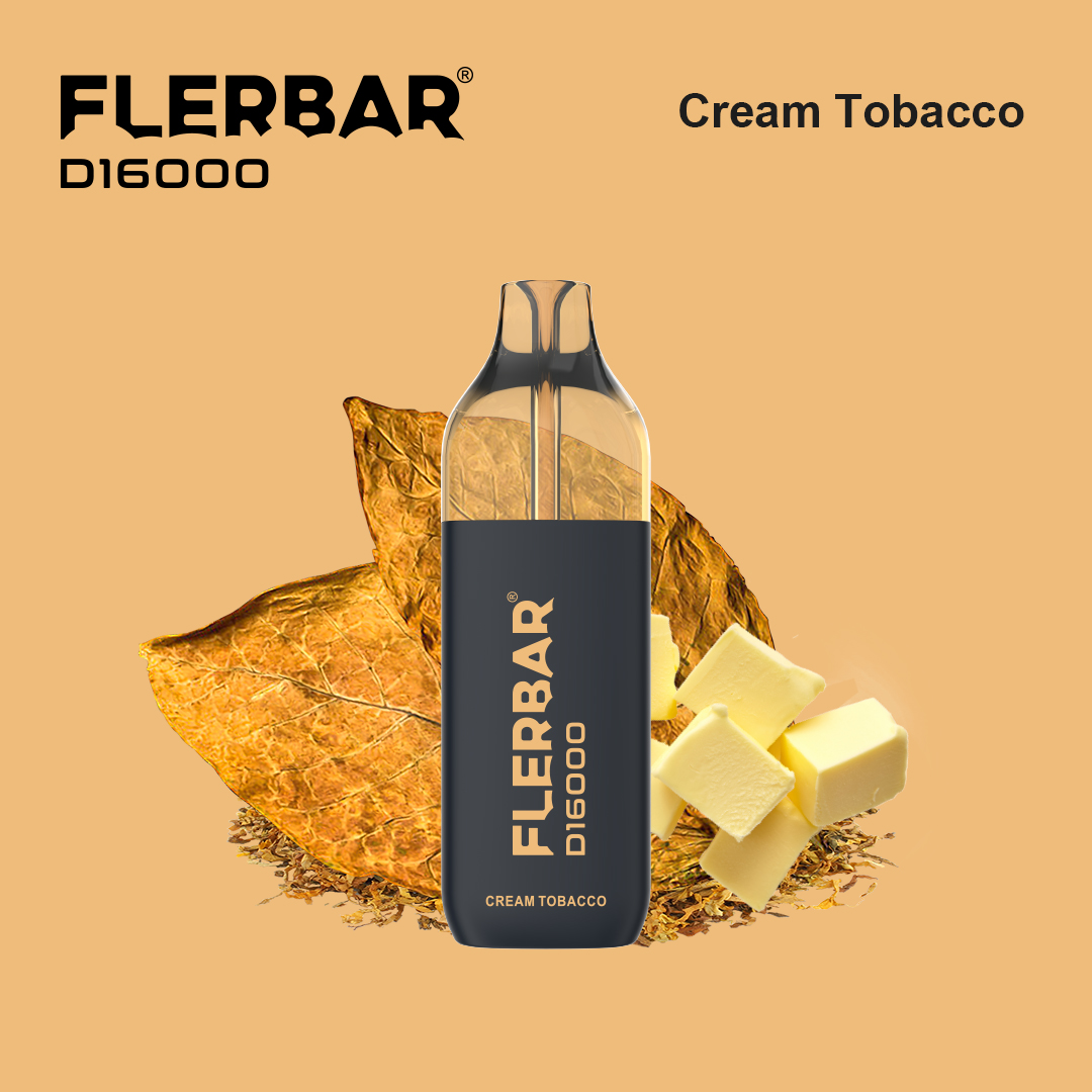 Flerbar D16000 - Cream Tobacco - 2ml + 10m