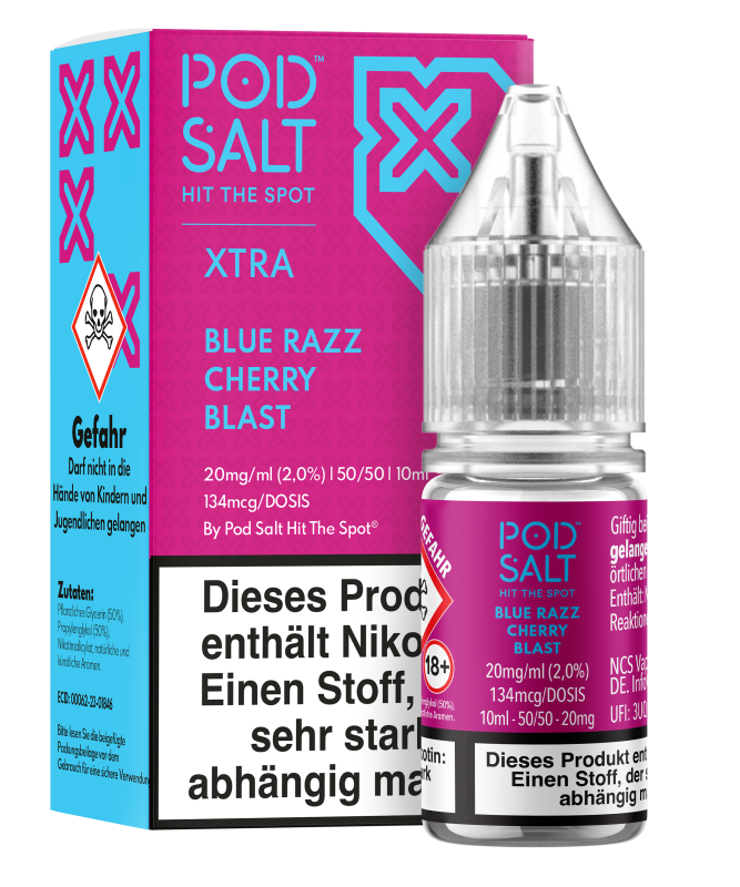 Pod Salt Xtra - Blue Razz Cherry Blast Pod Salt Xtra - Blue Razz Cherry Blast