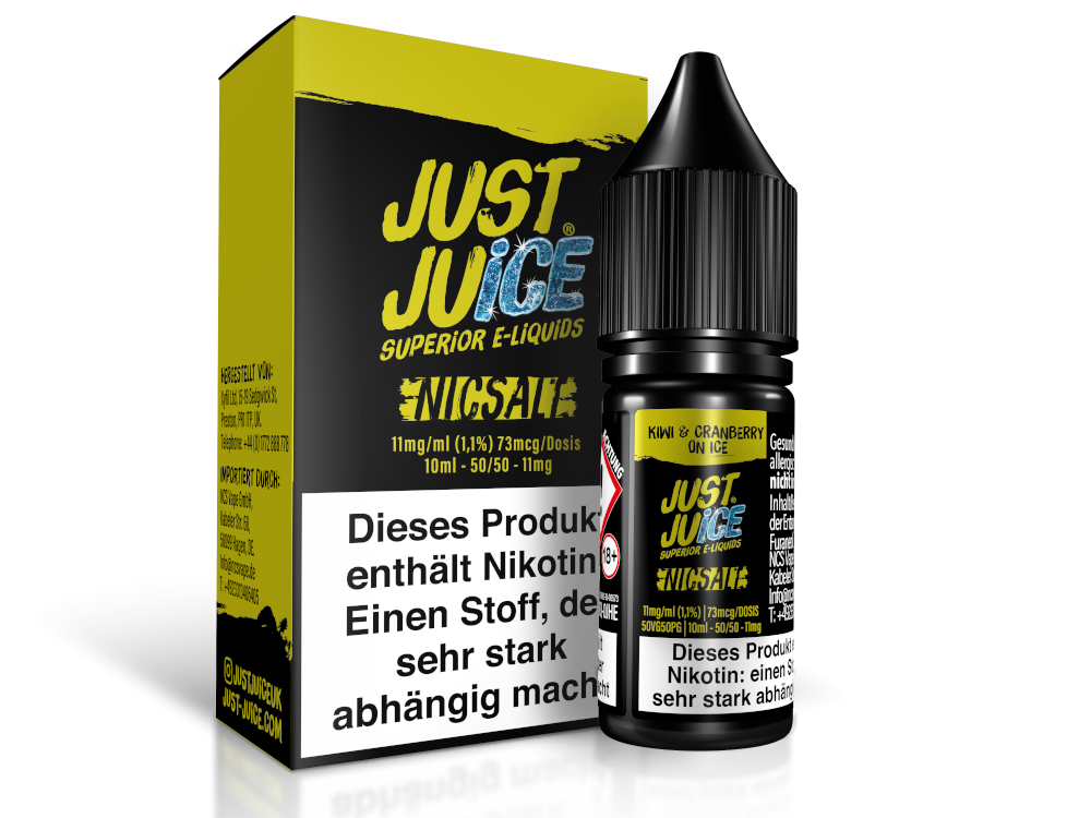 Just Juice - Kiwi & Cranberry on Ice