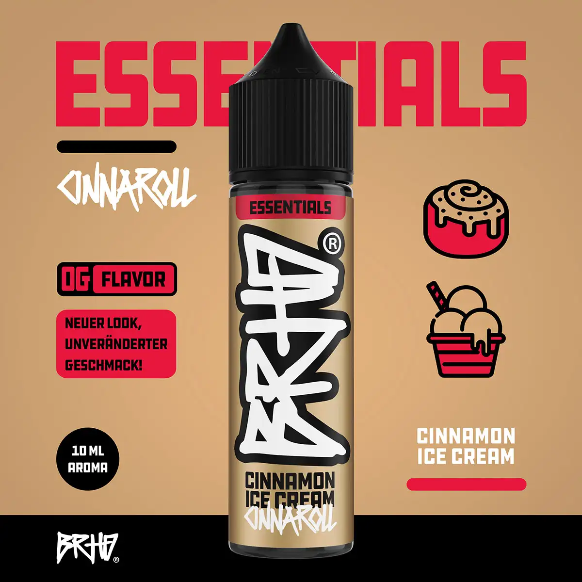 Barehead Essentials Longfill - Cinnamon Ice Cream