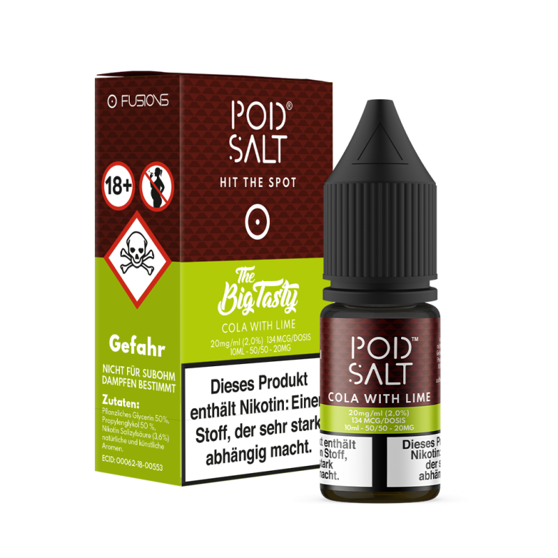 Pod Salt Fusion - Cola with Lime Pod Salt Fusion - Cola with Lime