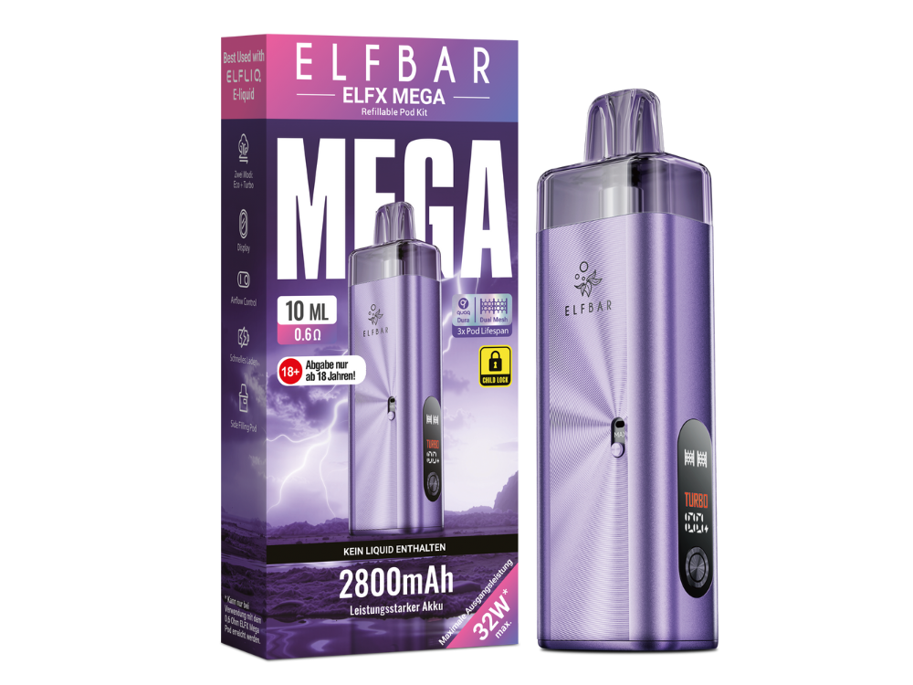 Elfbar Elfx Mega - Lila